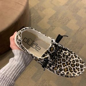 Cheetah Hey Dudes size 7